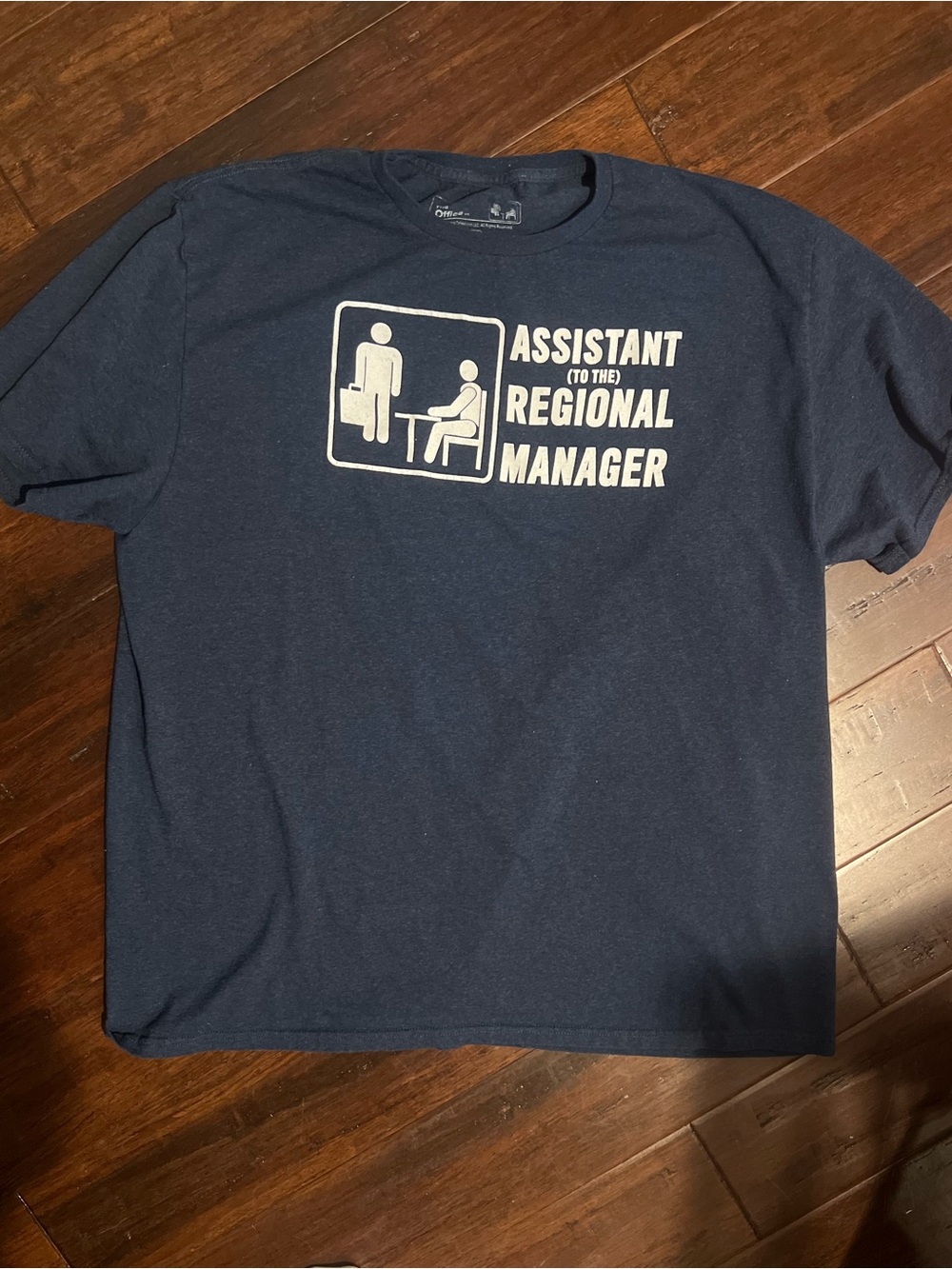 Assistant to the Regional Manager Navy Graphic Men - a flaw on back - The Office